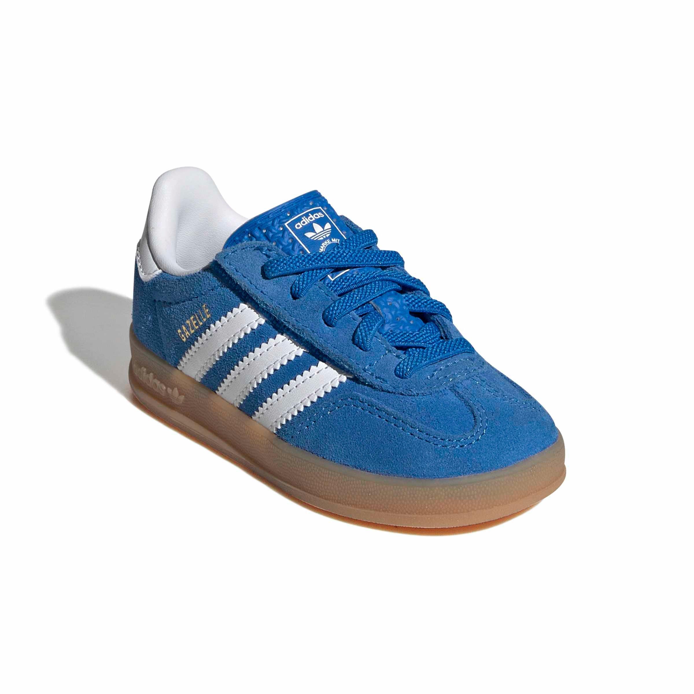 adidas Originals Gazelle Indoor CCEL "Bluebird/Ftwr White/Gum 2" Infant Boys' Shoe - BLUEBIRD/WHITE/GUM Thumbnail View 3