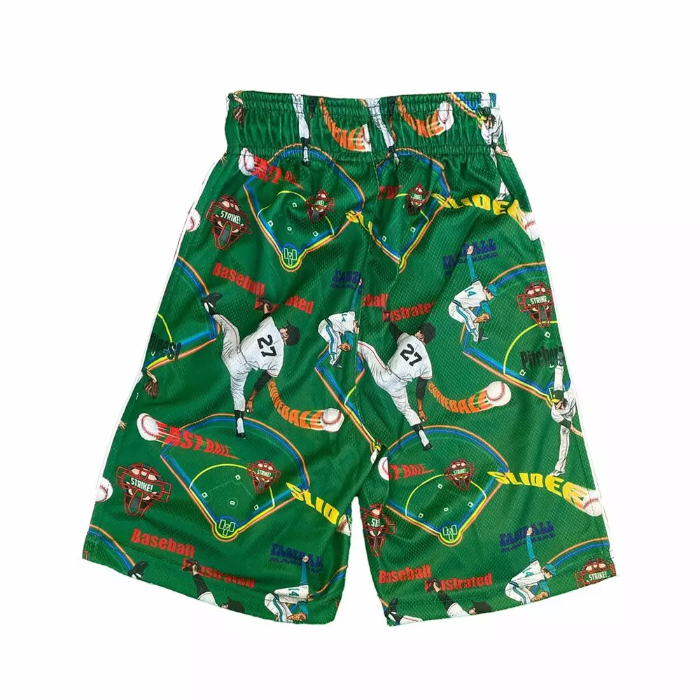 Flow Society Big Boys' Pitchers Baseball Shorts -Green - GREEN