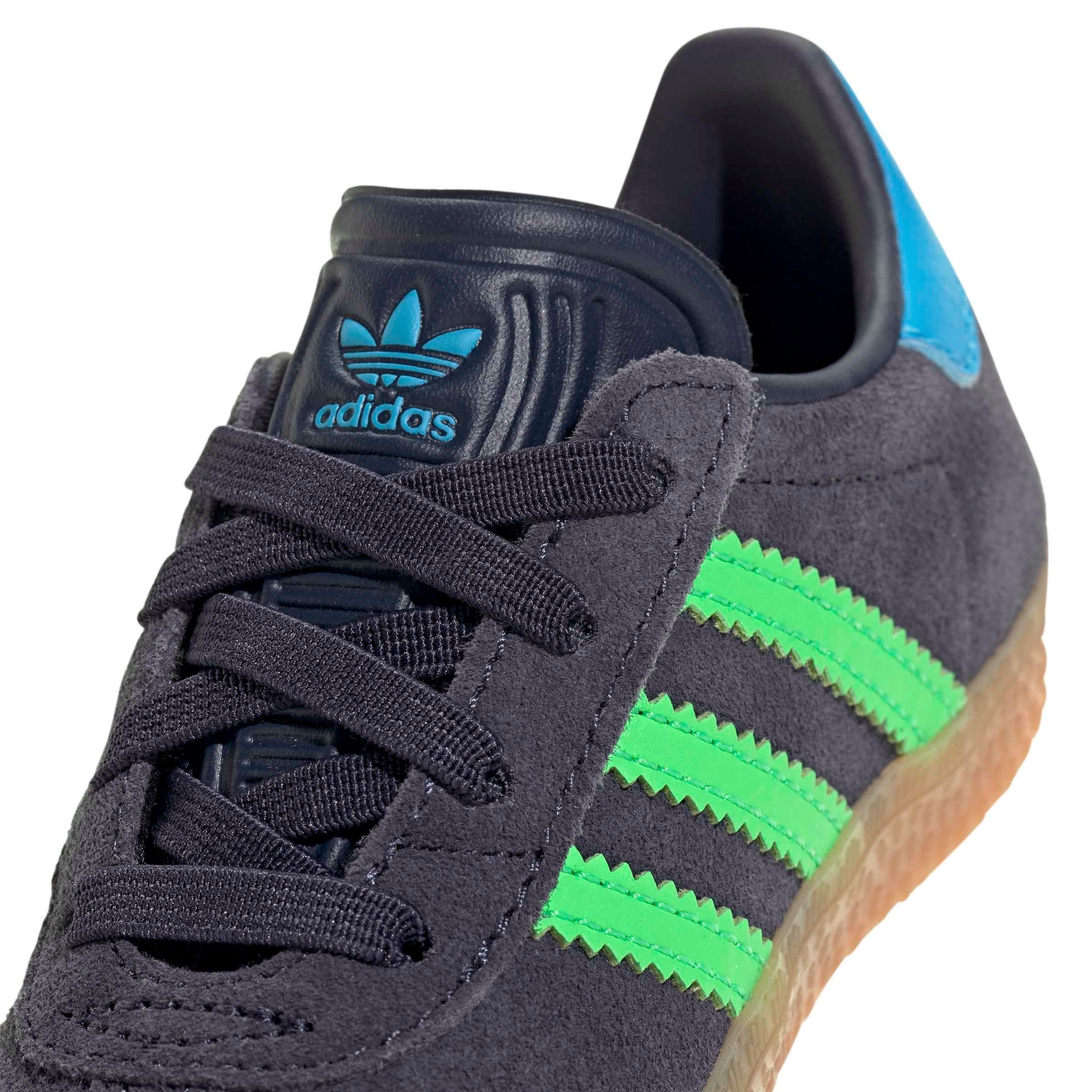 adidas Originals Gazelle Indoor CCEL "Shadow Navy/Screaming Green/Aquamarine" Infant Boys' Shoe - NAVY/GREEN/AQUAMARINE Thumbnail View 7