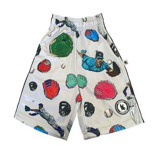 Flow Society Big Boys' Baseball Gloves Shorts -Grey