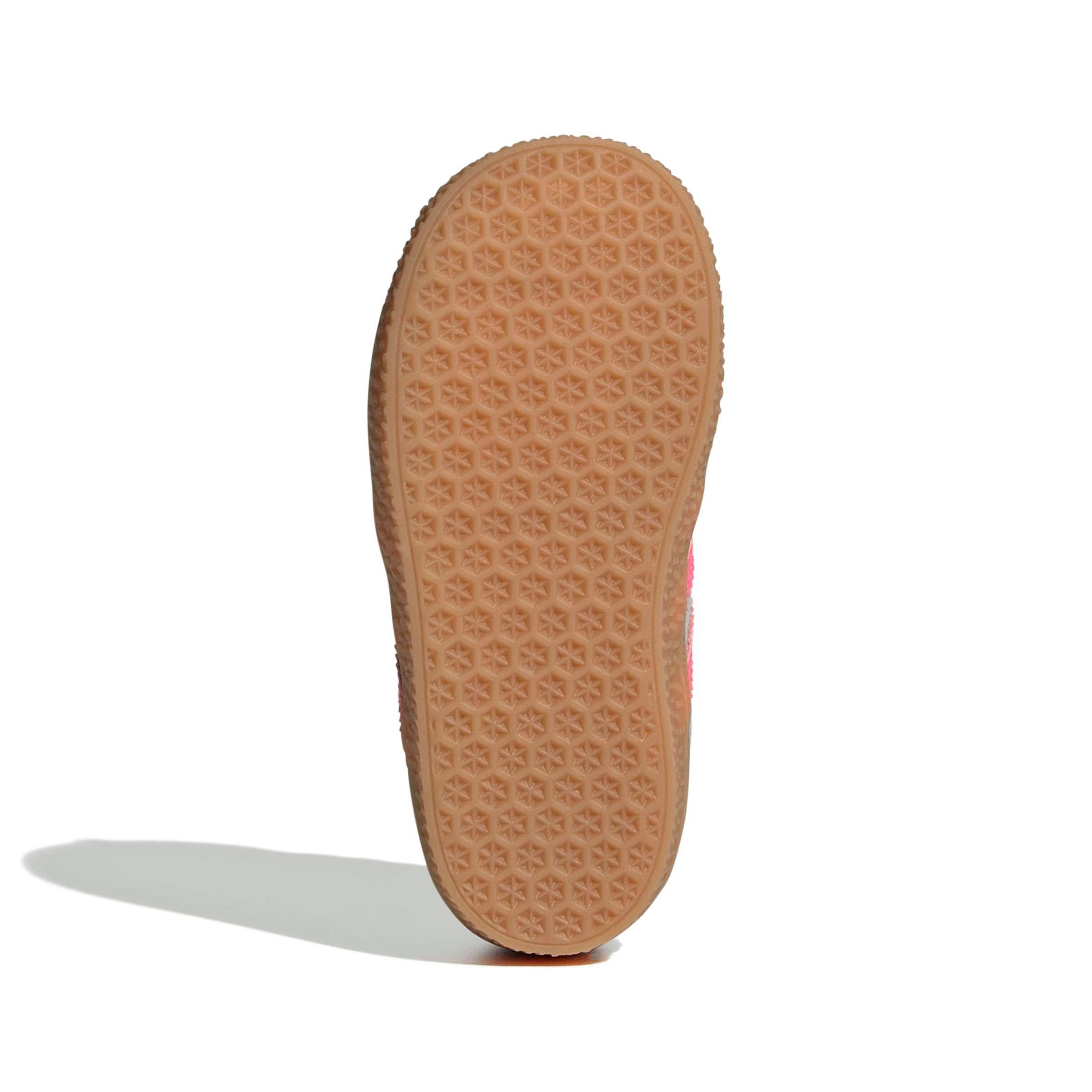 adidas Originals Gazelle Indoor CCEL "Halo Silver/Lucid Pink/Green" Infant Girls' Shoe - SILVER/PINK/GREEN Thumbnail View 6