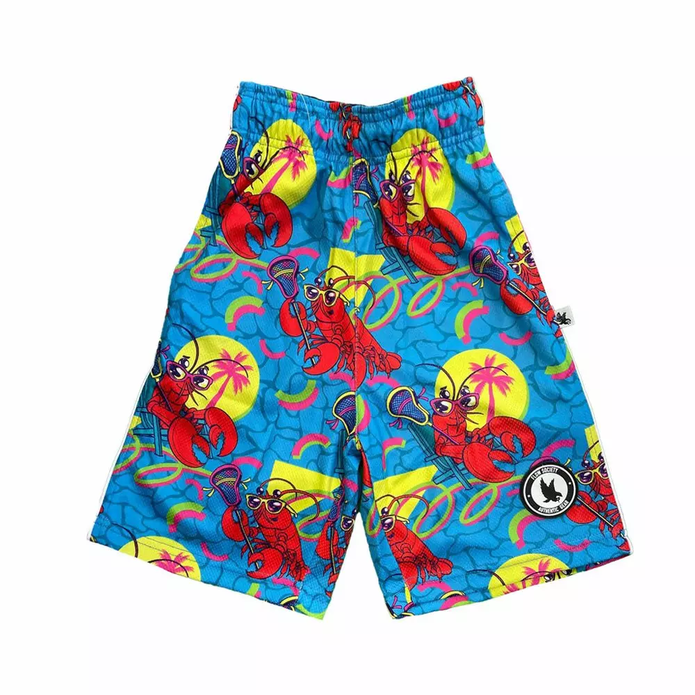 Flow Society Big Boys' Lobster Lax Shorts - Blue - BLUE