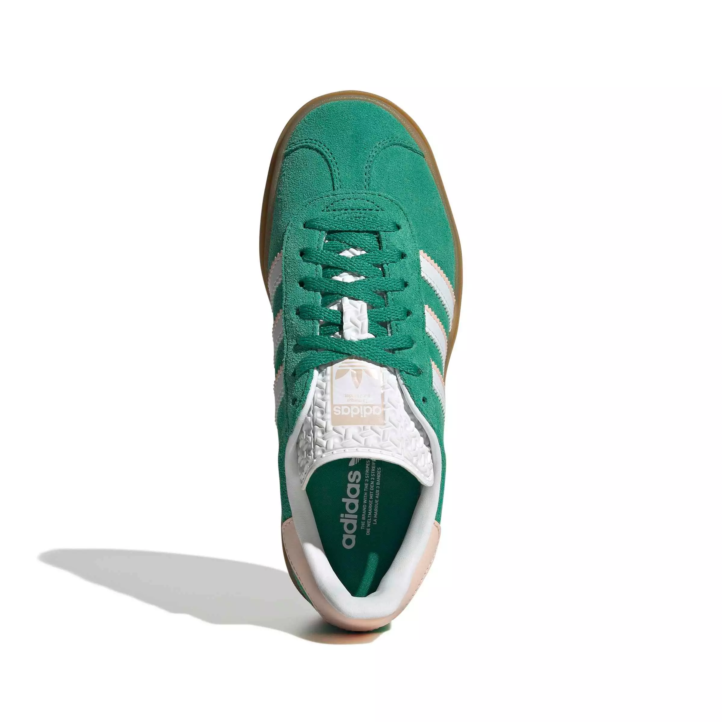 adidas Originals Gazelle Bold "Bold Green/Ftwr White/Gold Metallic" Grade School Girls' Shoe - GREEN/WHITE/GOLD