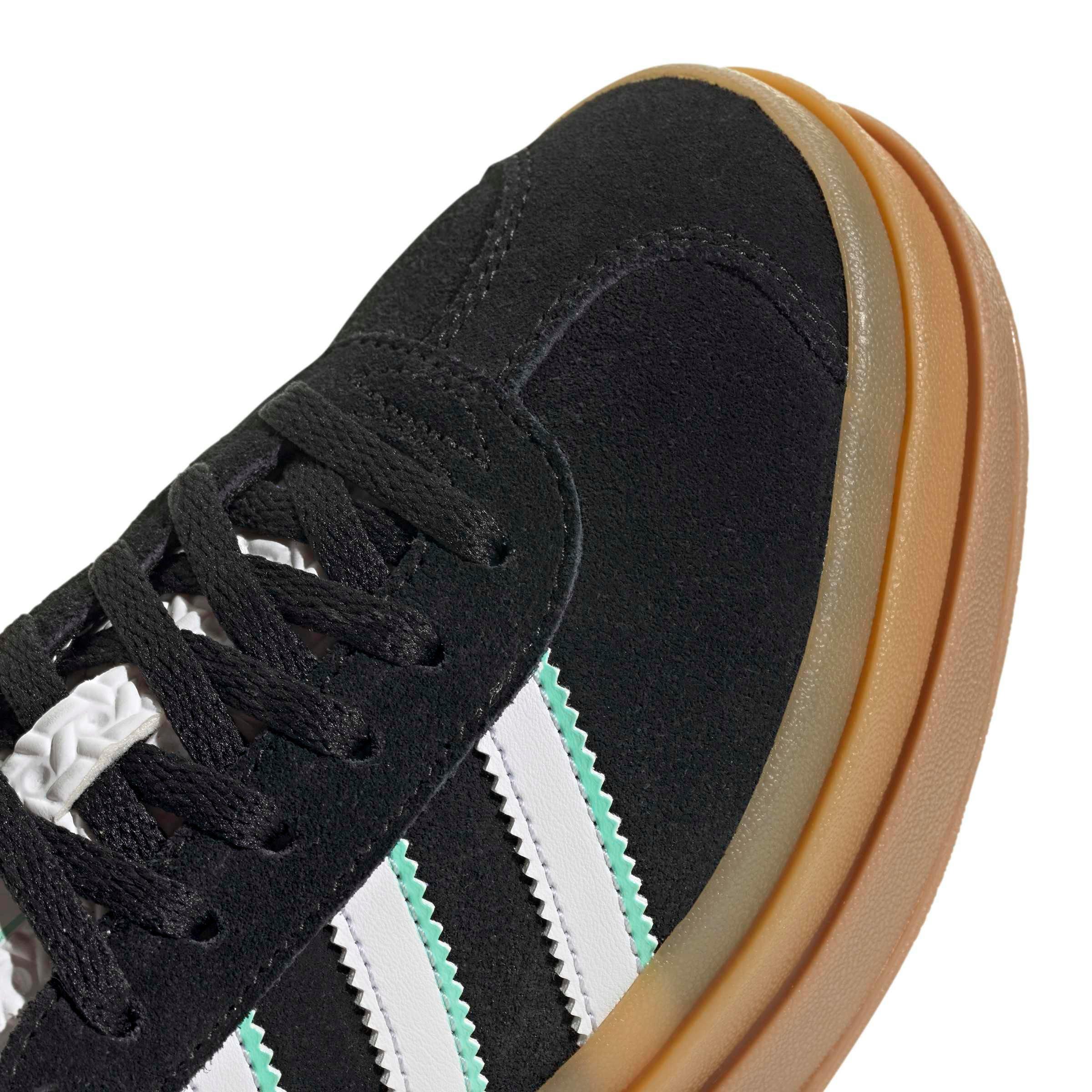 adidas Originals Gazelle Bold "Core Black/Ftwr White/Gum 1" Grade School Girls' Shoe - BLACK/WHITE/GUM Thumbnail View 8