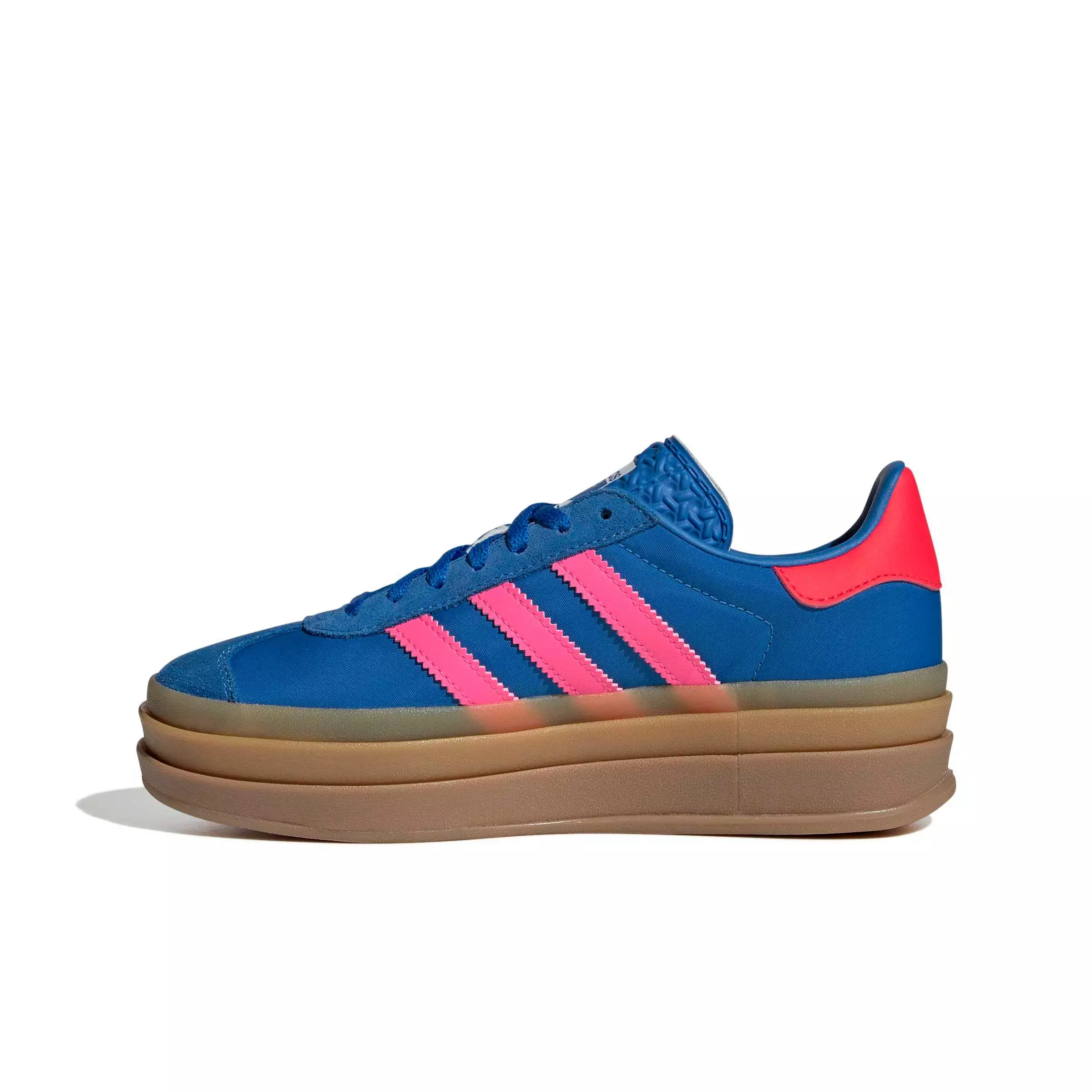 adidas Originals Gazelle Bold "Bluebird/Lucid Pink/Ftwr White" Grade School Girls' Shoe - BLUEBIRD/PINK/WHITE