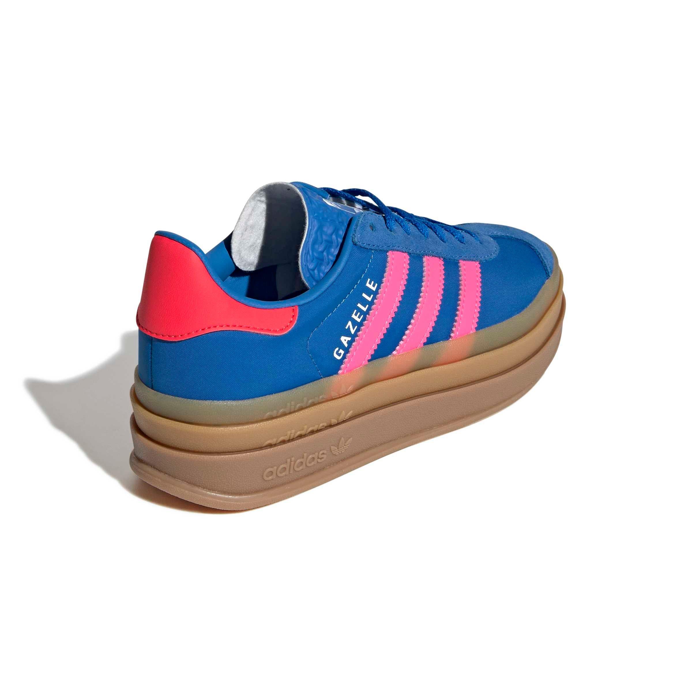 adidas Originals Gazelle Bold "Bluebird/Lucid Pink/Ftwr White" Grade School Girls' Shoe - BLUEBIRD/PINK/WHITE Thumbnail View 4