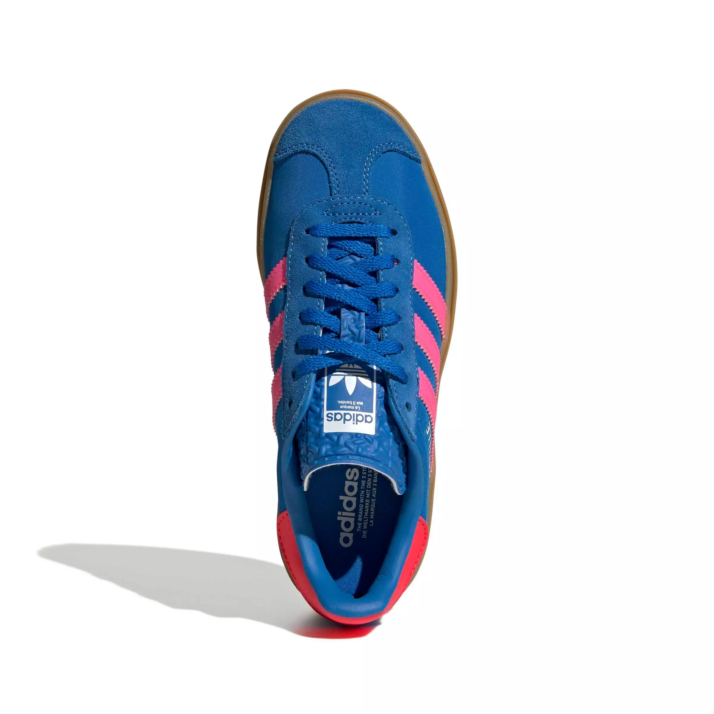 adidas Originals Gazelle Bold "Bluebird/Lucid Pink/Ftwr White" Grade School Girls' Shoe - BLUEBIRD/PINK/WHITE