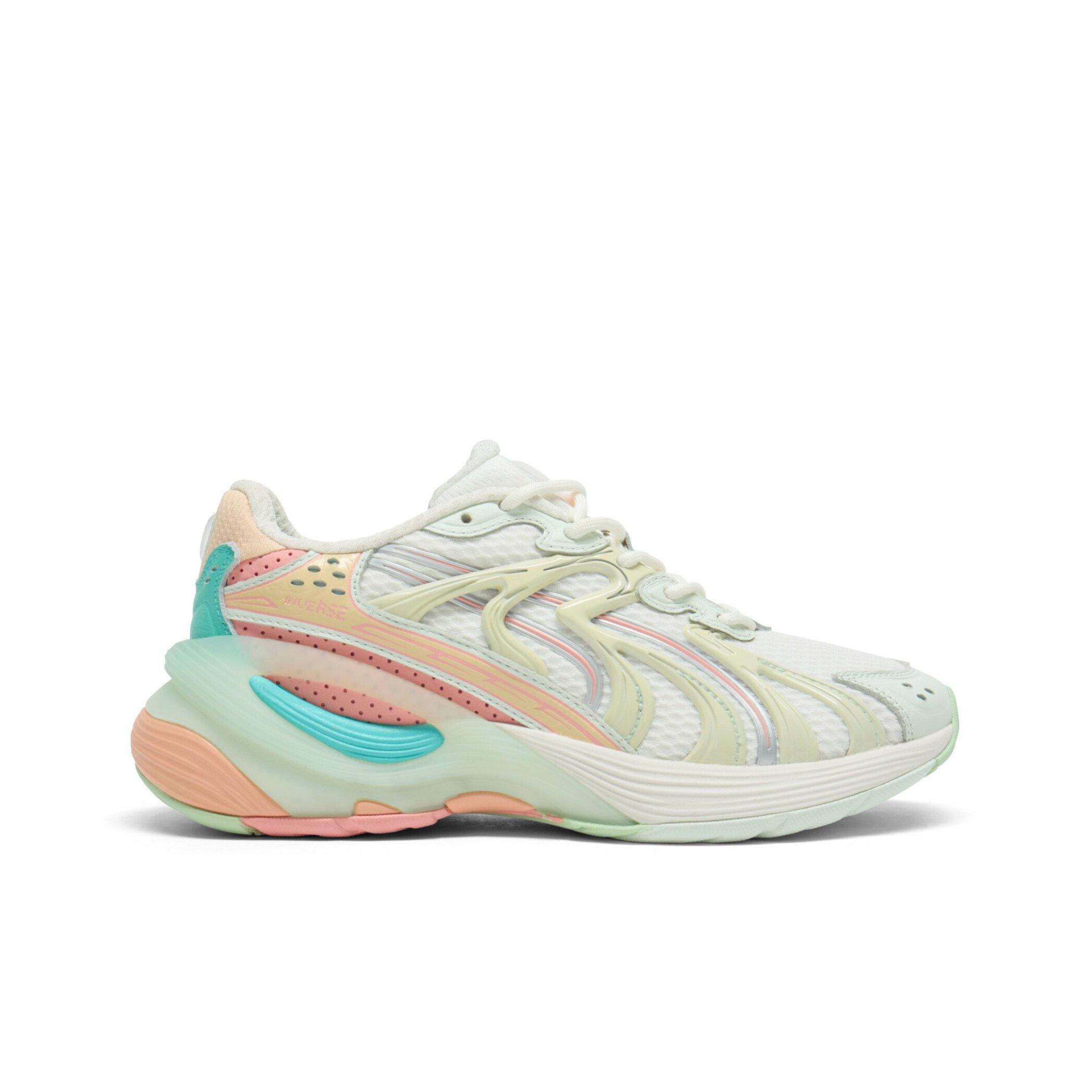 PUMA Inverse Heat "White/Orange/Teal" Women's Shoe - WHITE/ORANGE/TEAL Thumbnail View 1