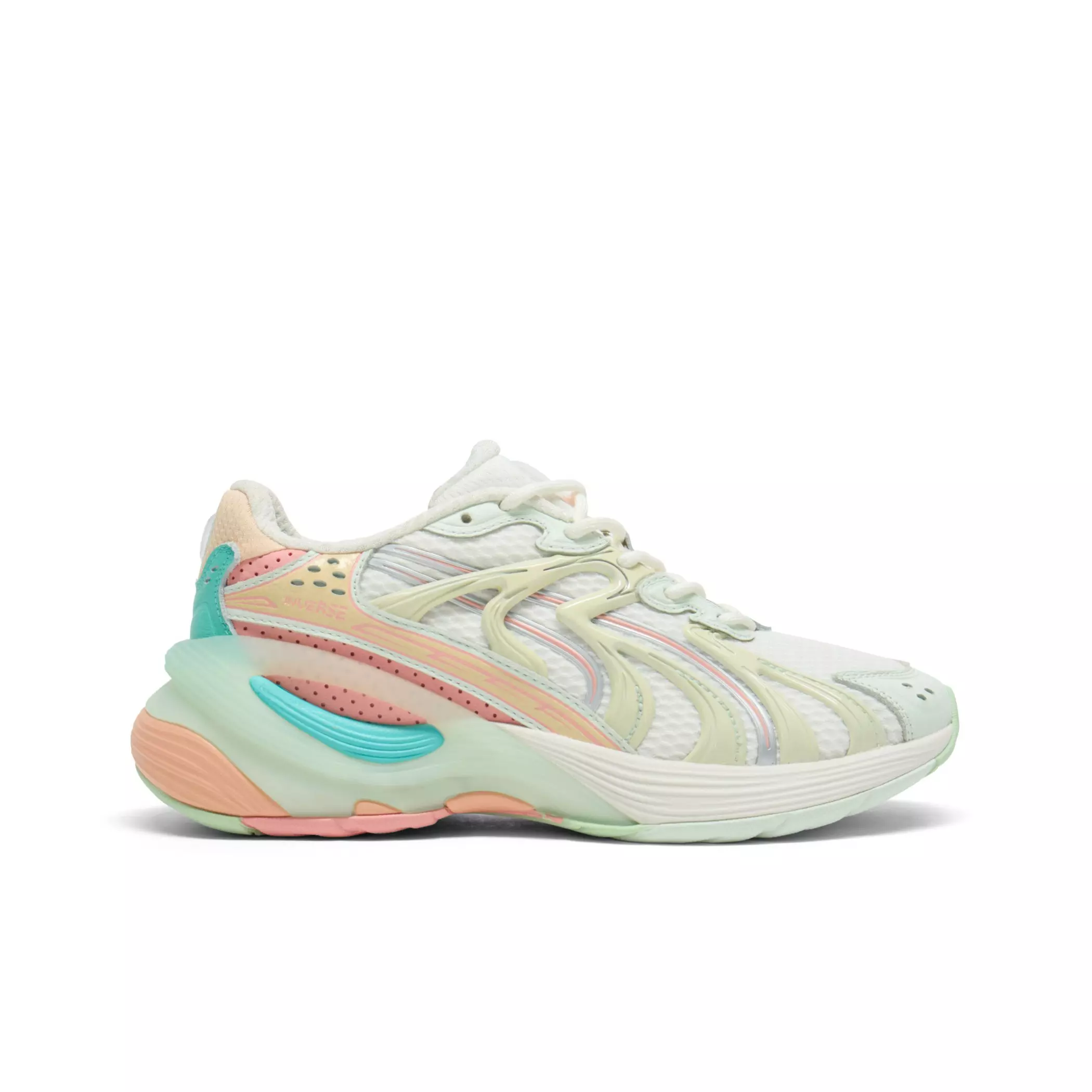 PUMA Inverse Heat "White/Orange/Teal" Women's Shoe - WHITE/ORANGE/TEAL