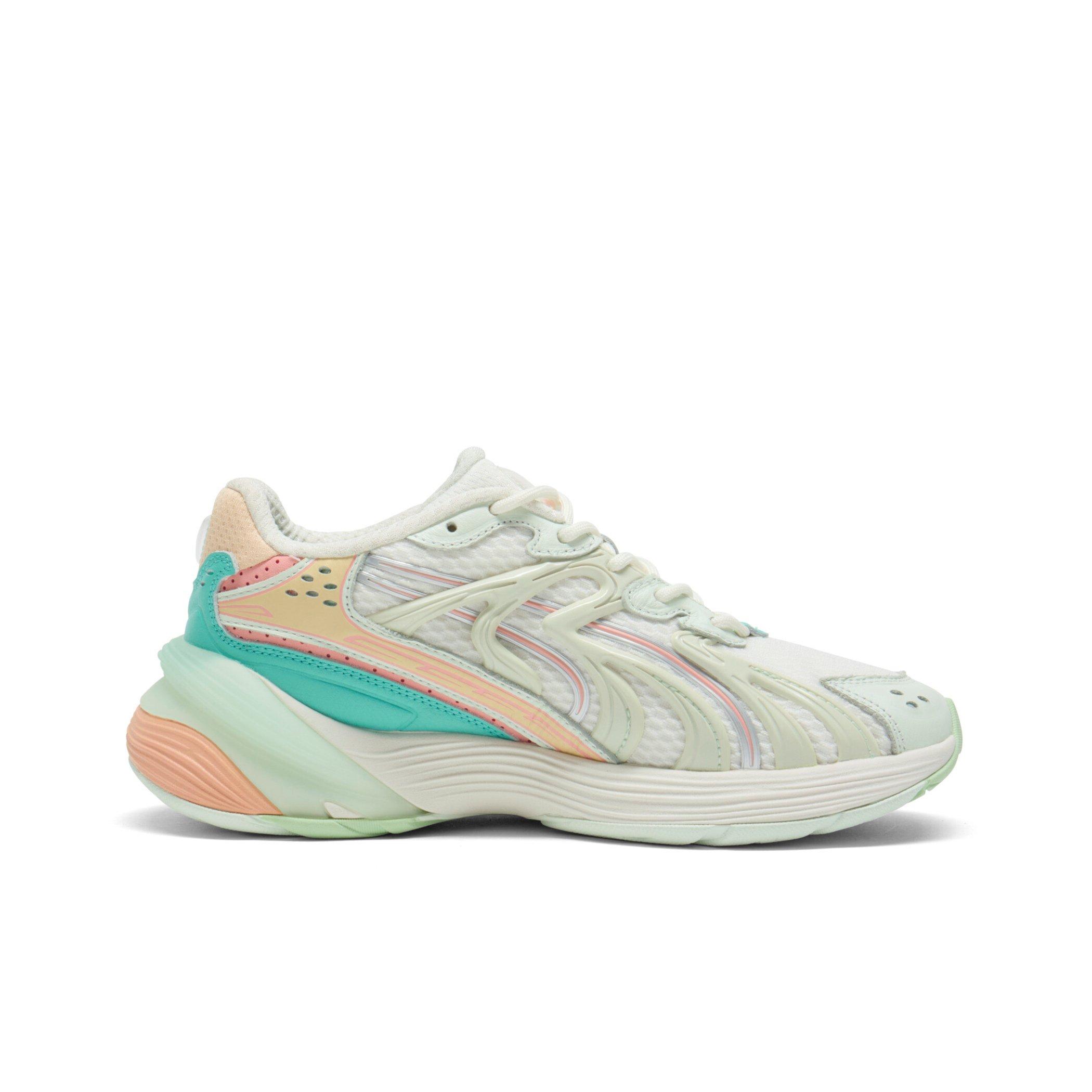 PUMA Inverse Heat "White/Orange/Teal" Women's Shoe - WHITE/ORANGE/TEAL Thumbnail View 2