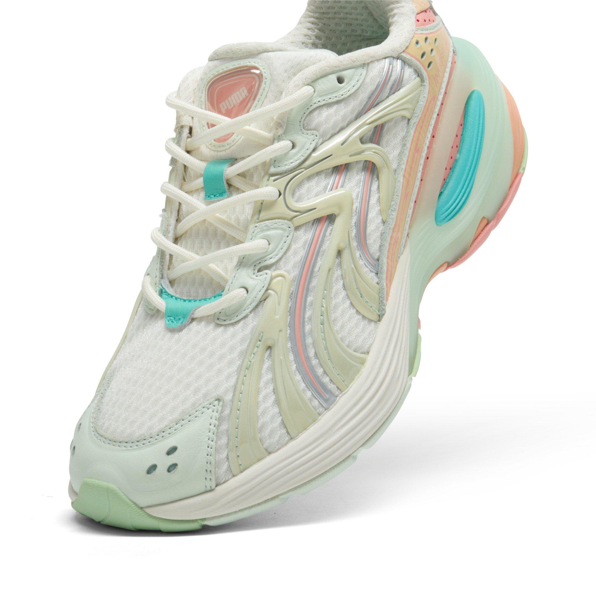 PUMA Inverse Heat "White/Orange/Teal" Women's Shoe - WHITE/ORANGE/TEAL Thumbnail View 5