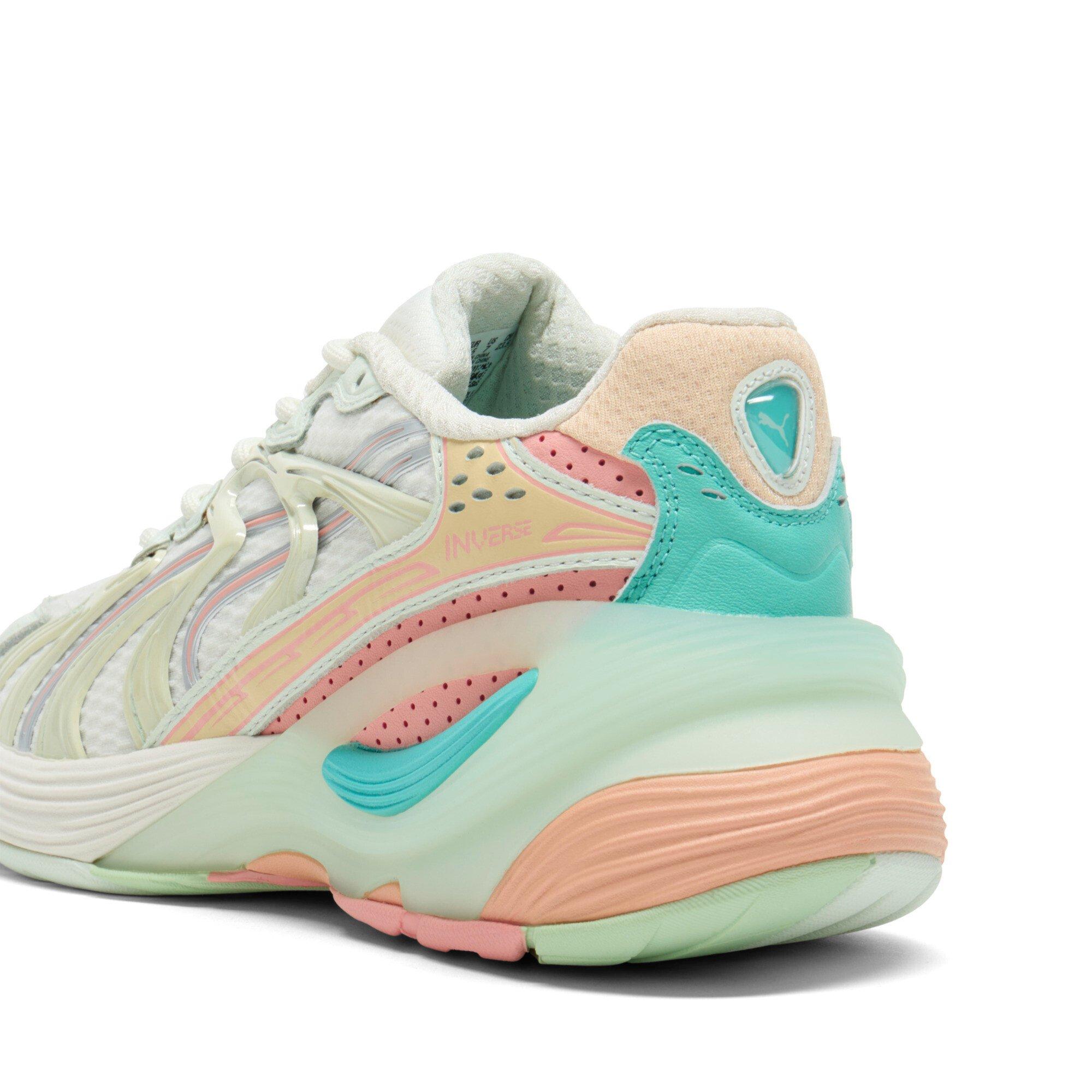 PUMA Inverse Heat "White/Orange/Teal" Women's Shoe - WHITE/ORANGE/TEAL Thumbnail View 6