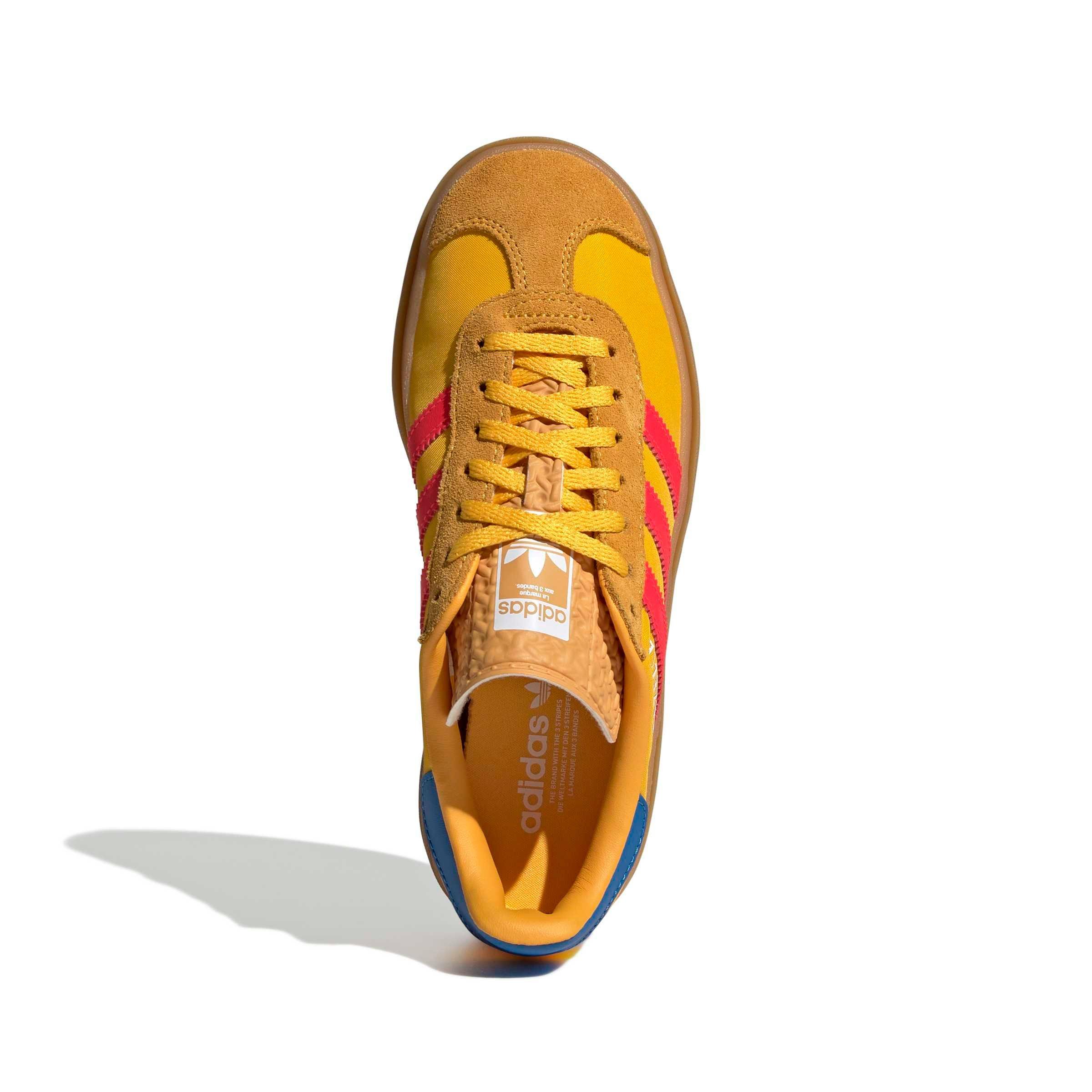 adidas Originals Gazelle Bold "Crew Yellow/Lucid Red/Ftwr White" Grade School Girls' Shoe - YELLOW/RED/WHITE Thumbnail View 5