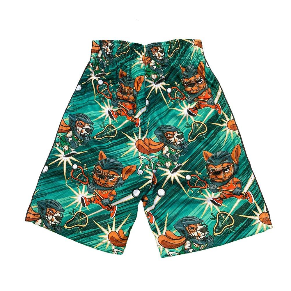 Flow Society Laxing Pups Big Boys' Green Shorts
