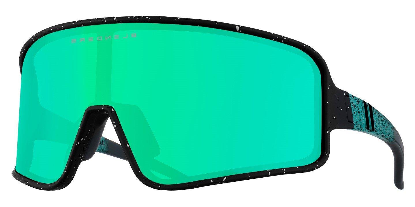 Blenders Eclipse Jaded Tiger Polarized Mirrored Sunglasses - GREEN Thumbnail View 1