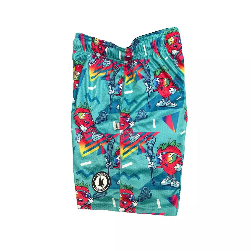 Flow Society Big Boys' Strawberry Lax Shorts - Green - GREEN