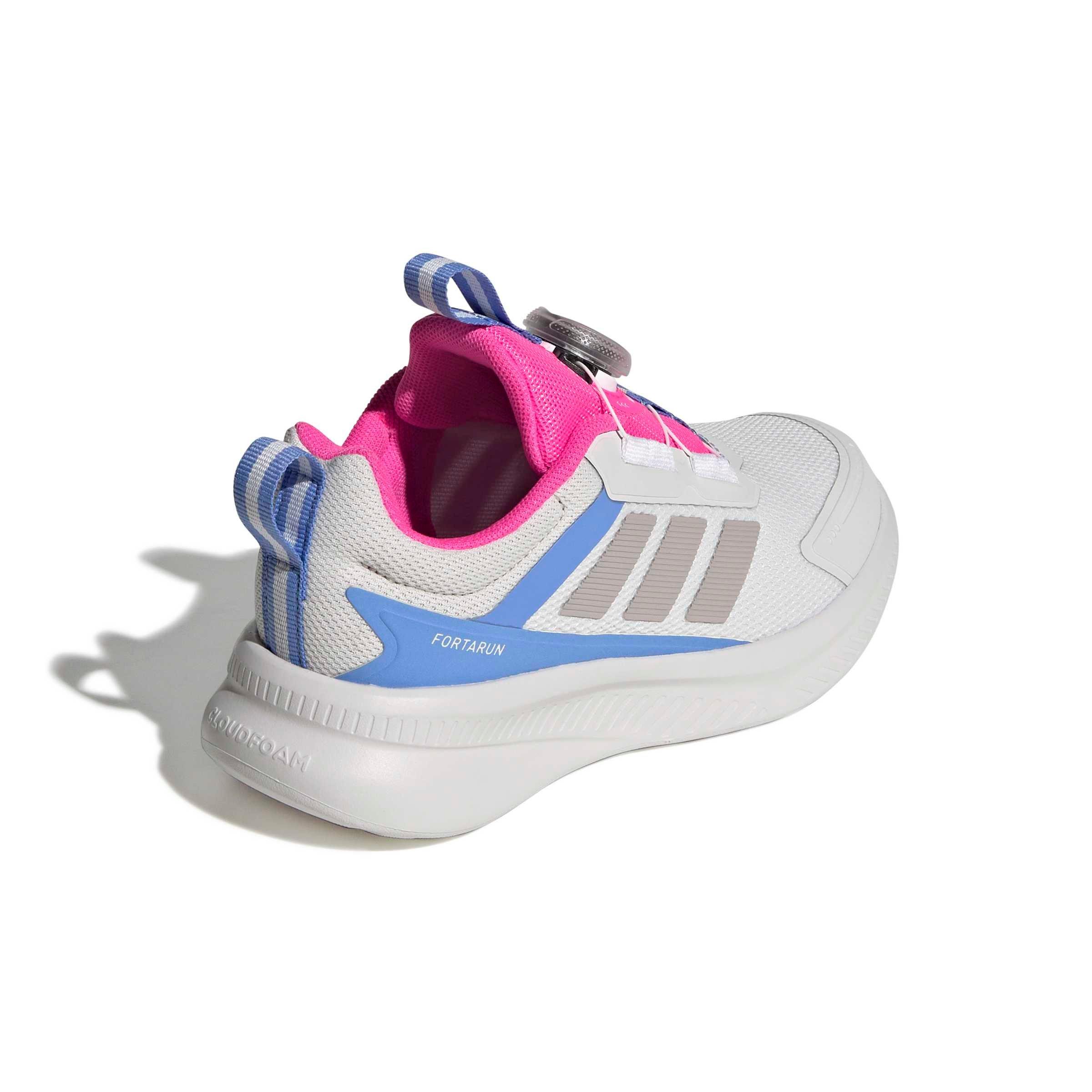 adidas Fortarun 4.0 Preschool Girls' "Crystal White/Grey Two/Lucid Pink" Shoe