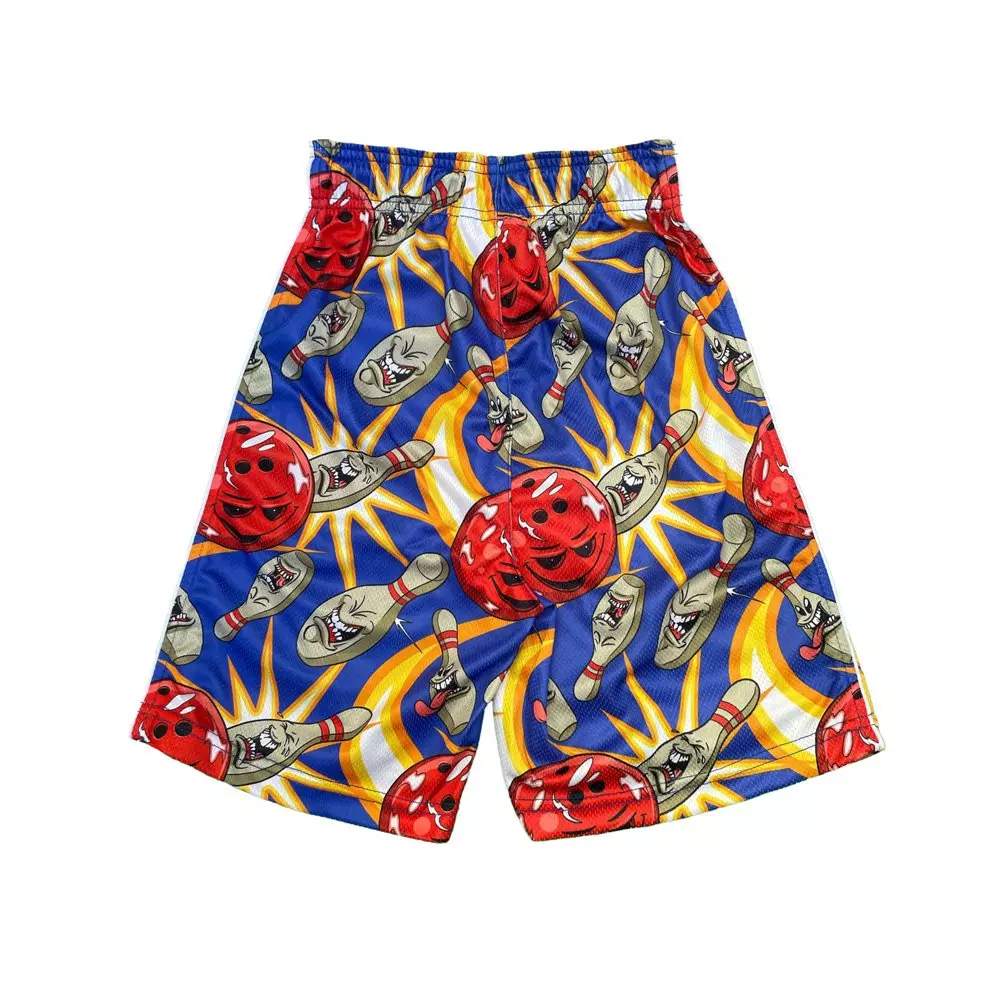 Flow Society Big Boys' Bowling Pins Shorts -Blue - BLUE