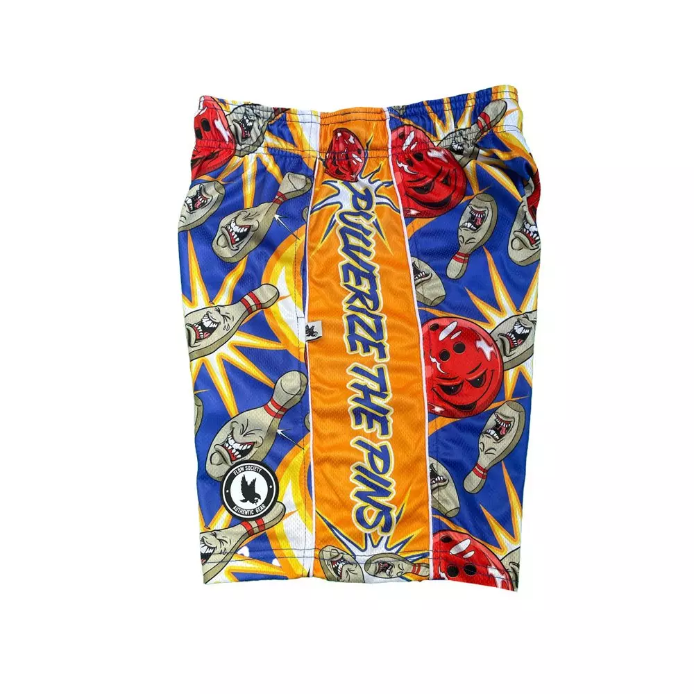 Flow Society Big Boys' Bowling Pins Shorts -Blue - BLUE