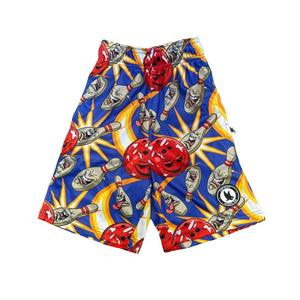 Flow Society Big Boys' Bowling Pins Shorts -Blue