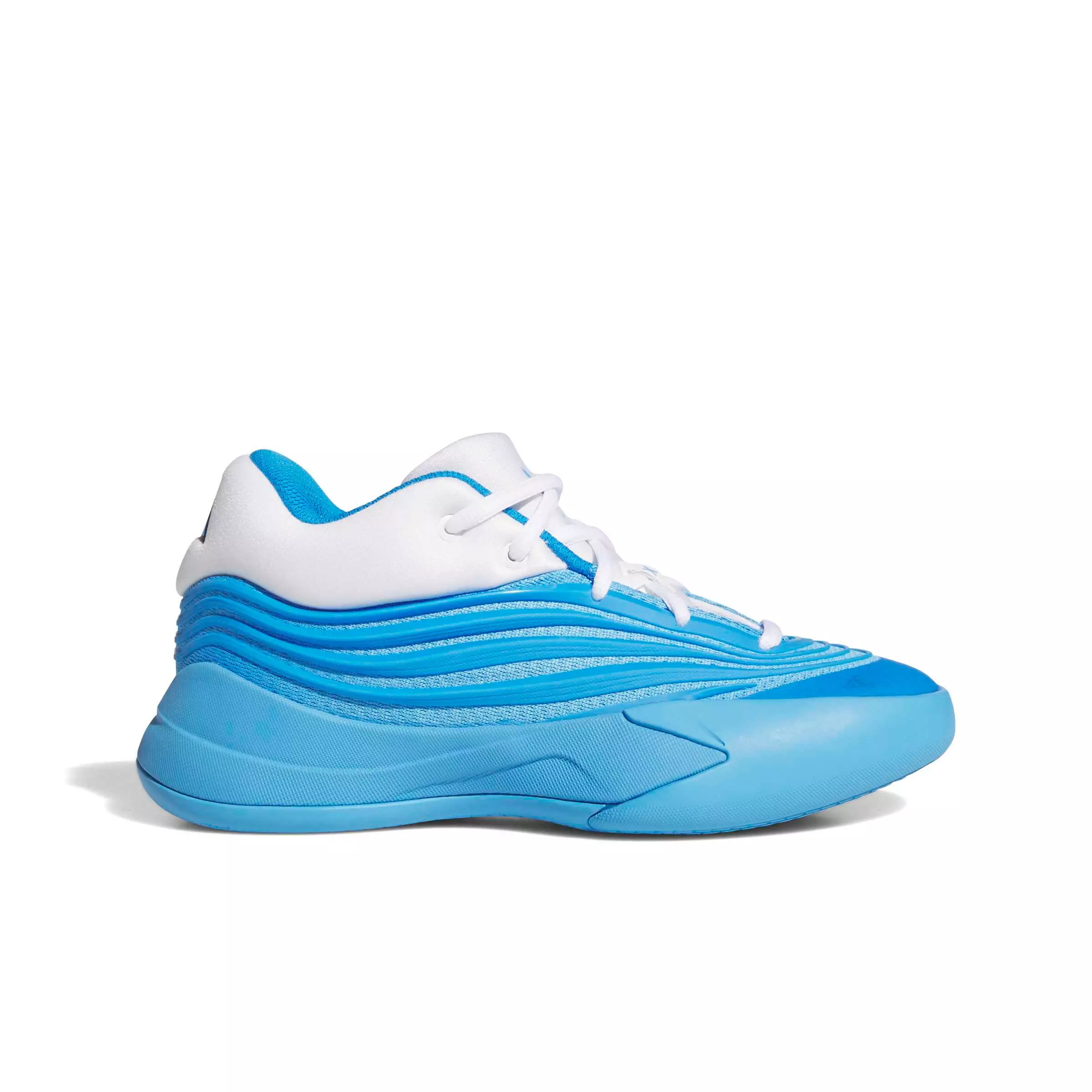 adidas Dame X "Blue Burst/Ftwr White/Lucid Ray Blue" Grade School Boys' Basketball Shoe - BLUE/WHITE/BLUE