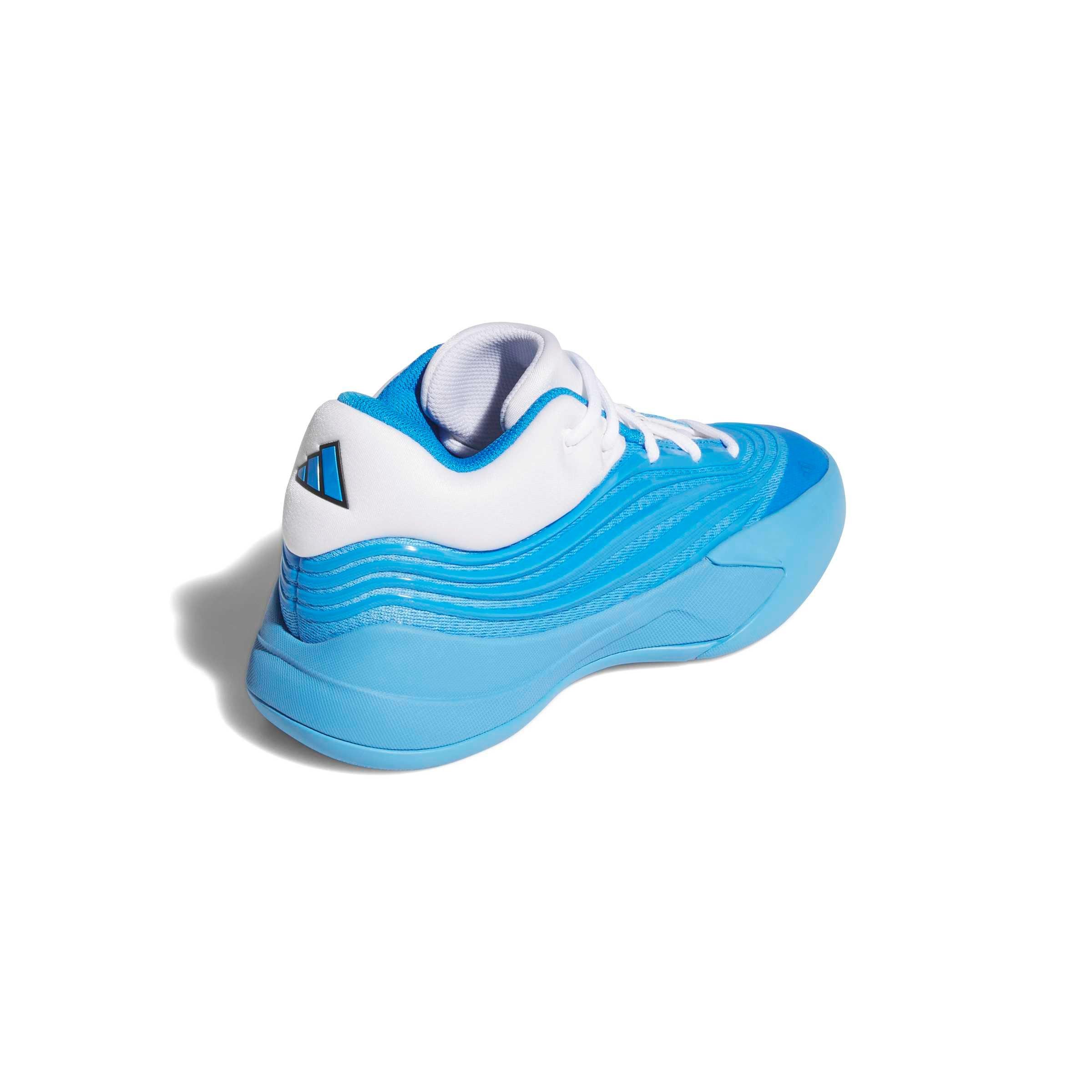adidas Dame X "Blue Burst/Ftwr White/Lucid Ray Blue" Grade School Boys' Basketball Shoe - BLUE/WHITE/BLUE Thumbnail View 4