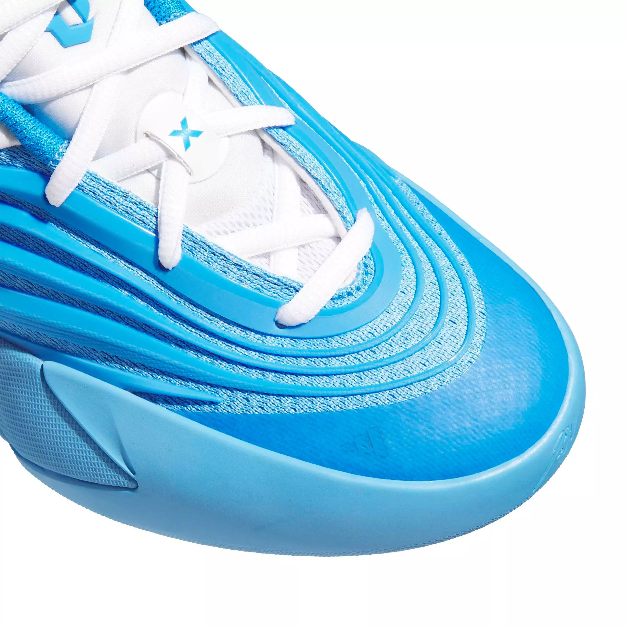 adidas Dame X "Blue Burst/Ftwr White/Lucid Ray Blue" Grade School Boys' Basketball Shoe - BLUE/WHITE/BLUE