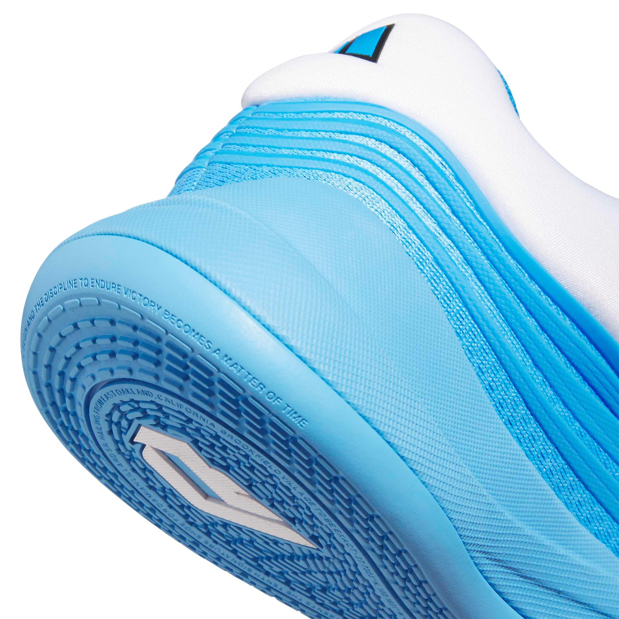 adidas Dame X "Blue Burst/Ftwr White/Lucid Ray Blue" Grade School Boys' Basketball Shoe - BLUE/WHITE/BLUE Thumbnail View 8