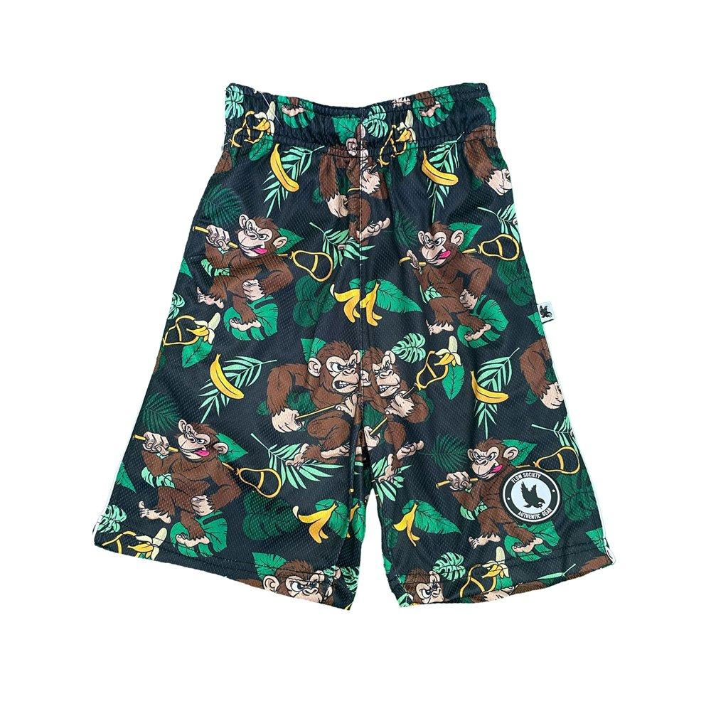 Flow Society Jungle Monkey Lax Big Boys' Green Shorts