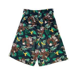 Flow Society Big Boys' Jungle Monkey Lax Shorts -Green