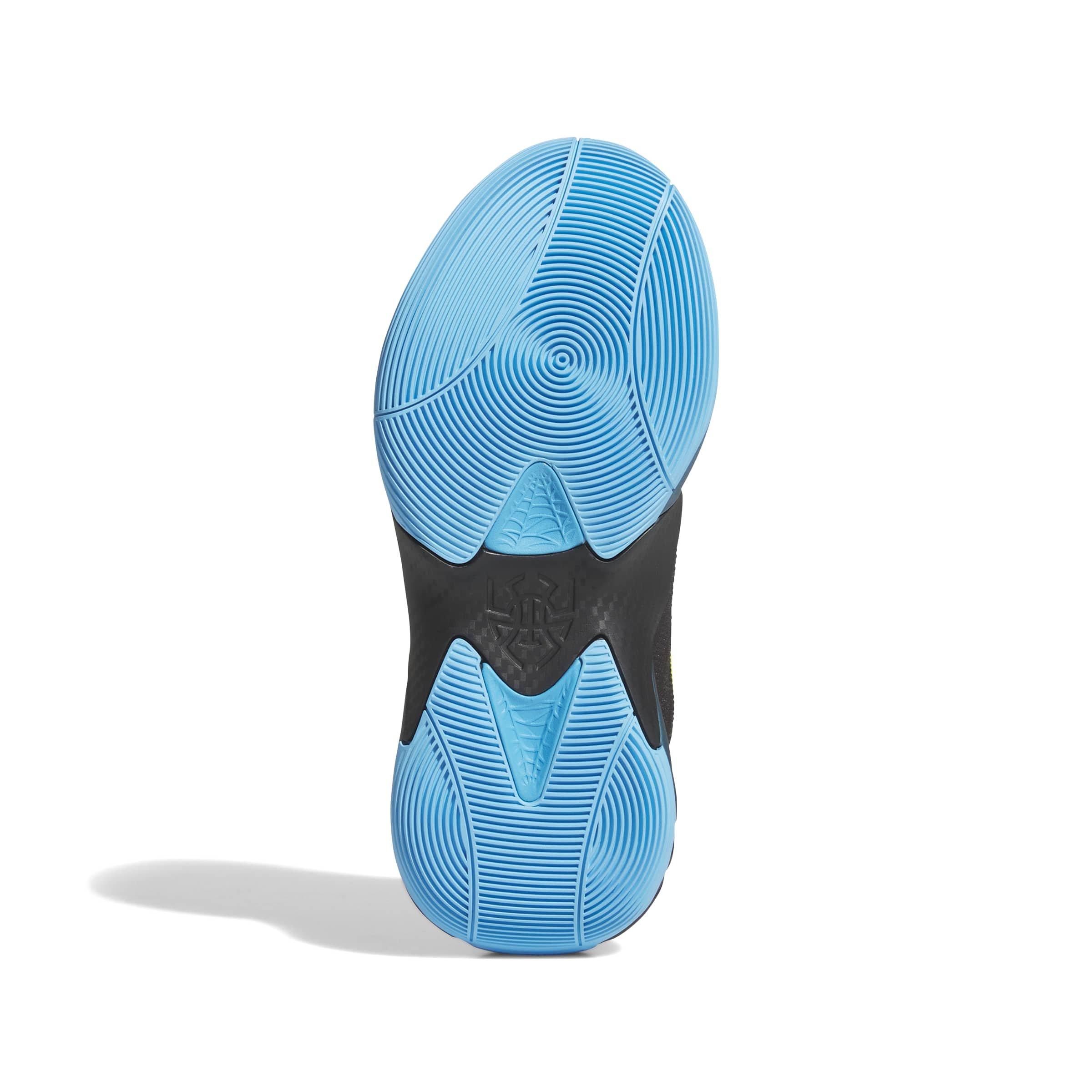 adidas D.O.N. Issue 7 J "Lucid Aquamarine/Core Black/Yellow" Grade School Boys' Basketball Shoe - AQUAMARINE/BLACK/YELLOW Thumbnail View 6