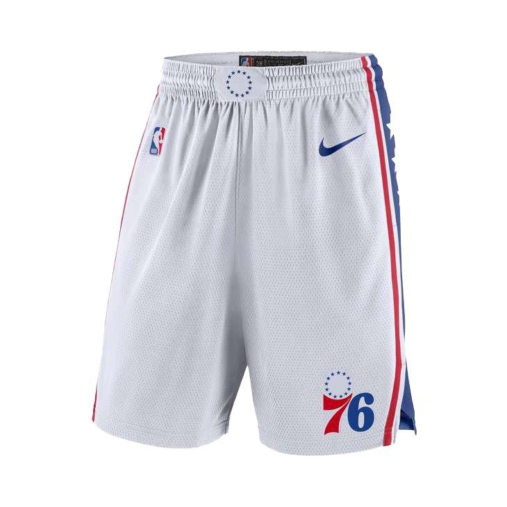 NIKE NBA PHILADELPHIA 76ERS SWINGMAN SHORTS UNIVERSITY RED for £50.00