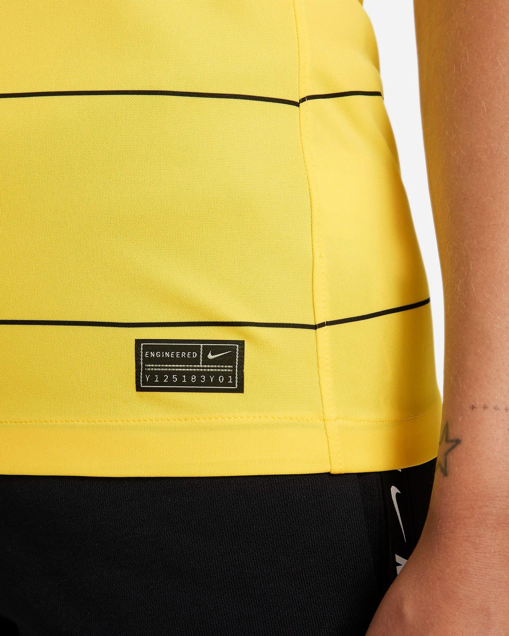 Nike Women's DF Chelsea FC 2021/22 Soccer Jersey-Yellow/Black - YELLOW Thumbnail View 5