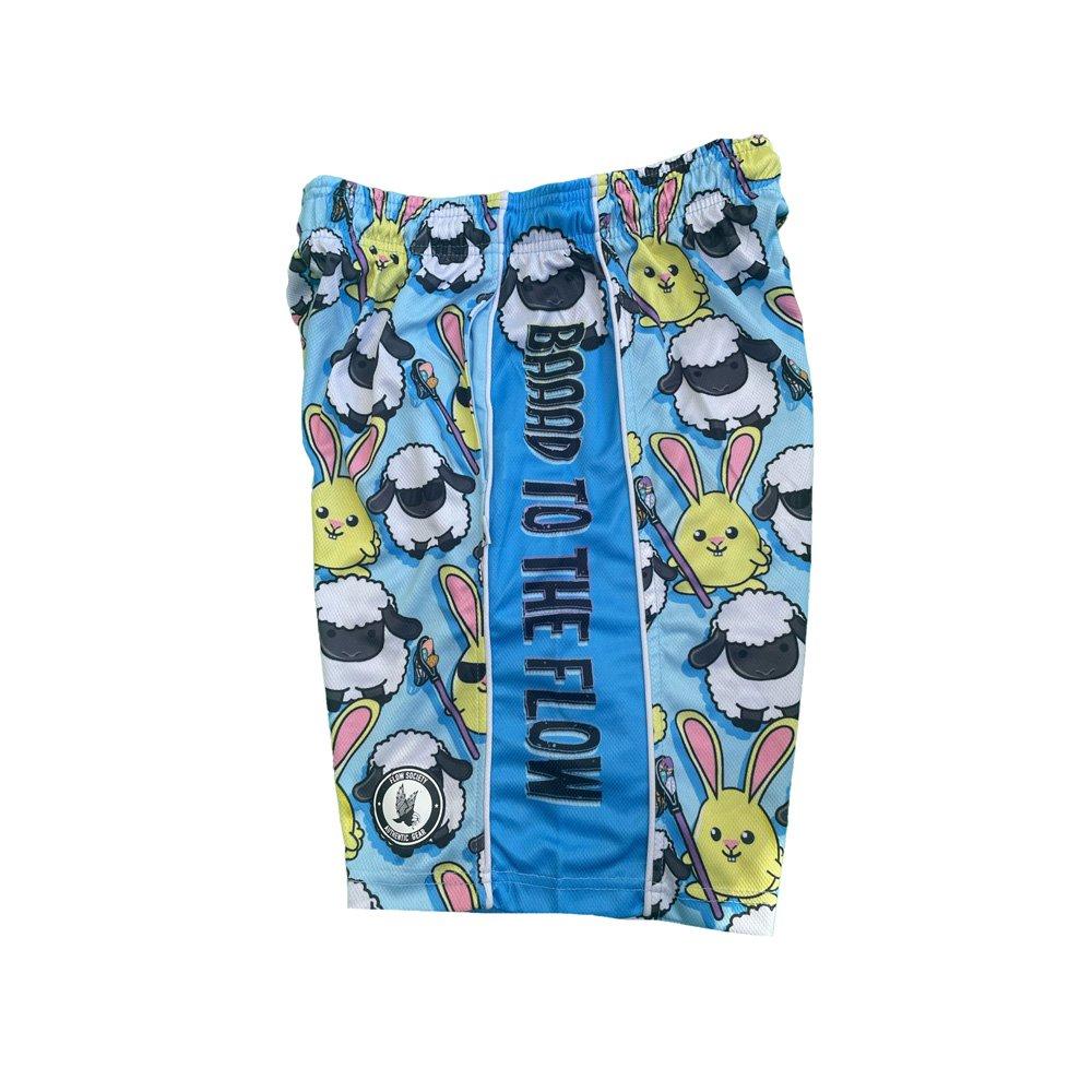 Flow Society Baaad To The Flow Easter Big Boys' Lt Blue Shorts
