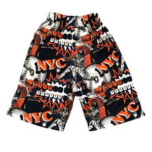 Flow Society Big Boys' NYC Baseball Attack Shorts -Orange