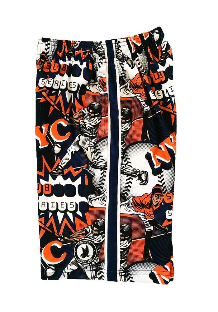 Flow Society Big Boys' NYC Baseball Attack Shorts - Orange - ORANGE Thumbnail View 3
