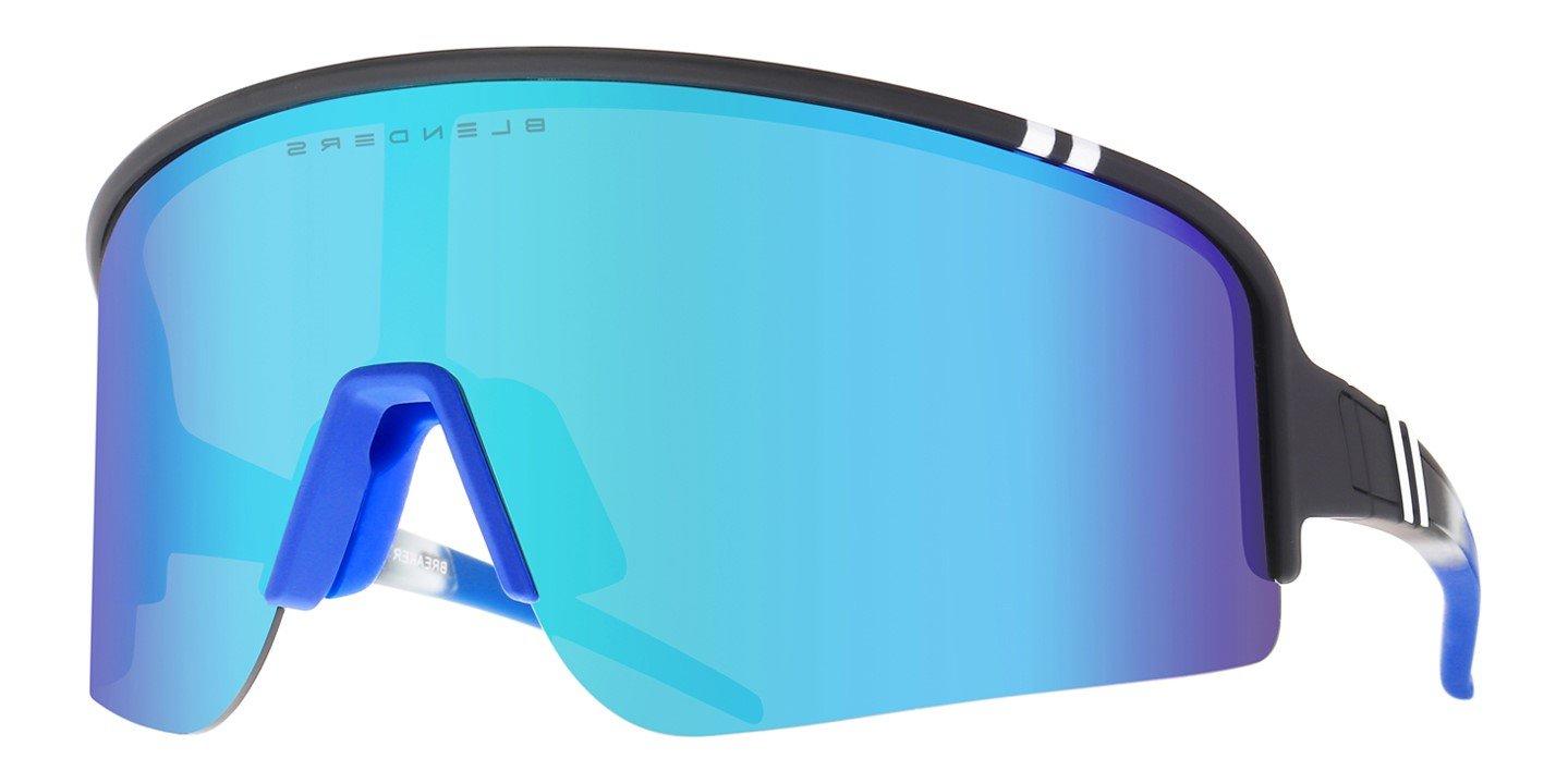 Blenders Eclipse X2 Breaker Point Polarized Mirrored Sunglasses - BLUE Thumbnail View 1