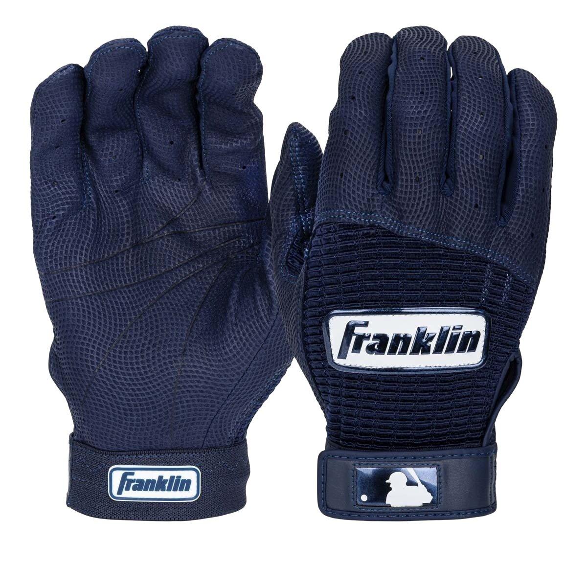 Franklin Sports MLB Pro Classic Baseball Batting Gloves - NAVY Thumbnail View 1