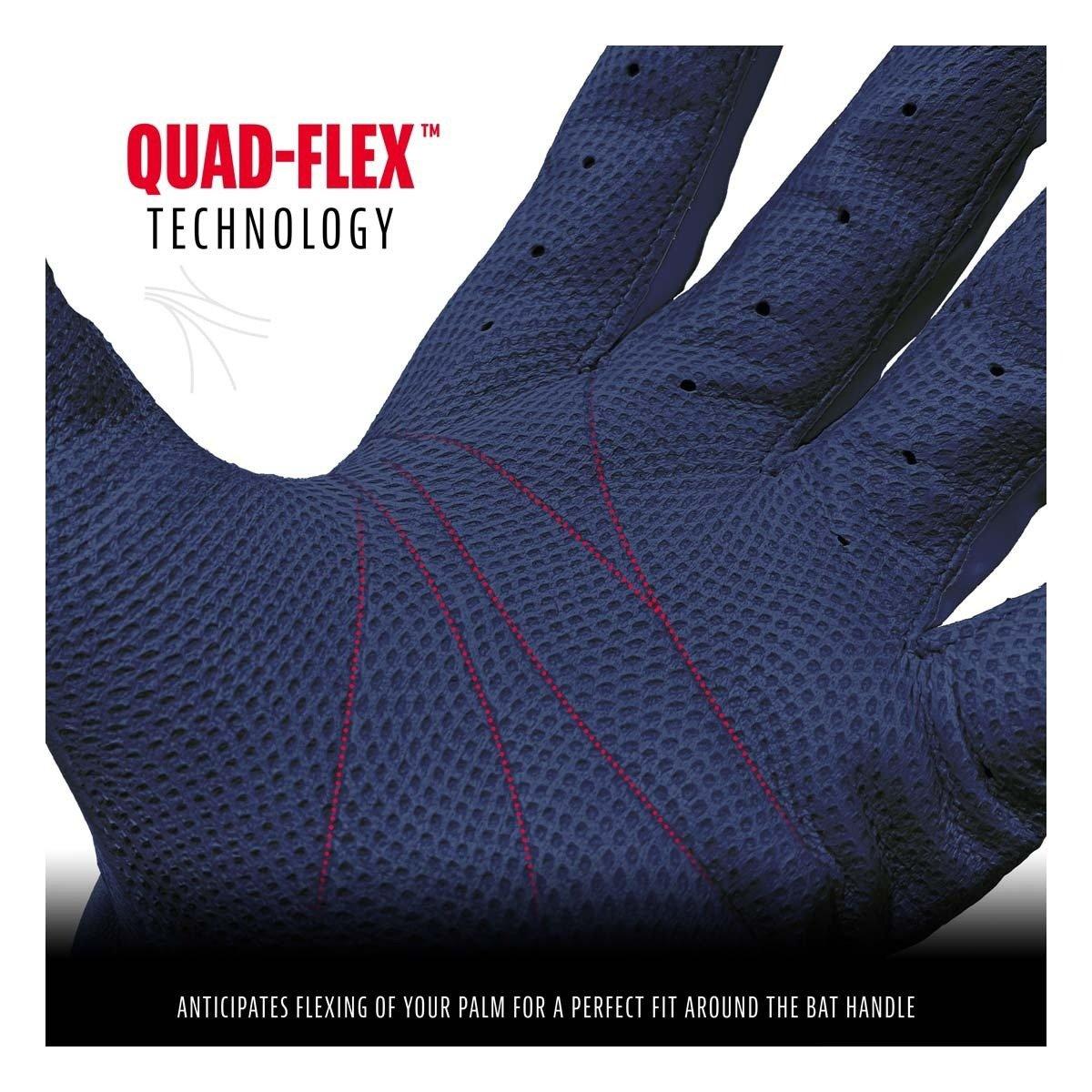 Franklin Sports MLB Pro Classic Baseball Batting Gloves - NAVY Thumbnail View 3