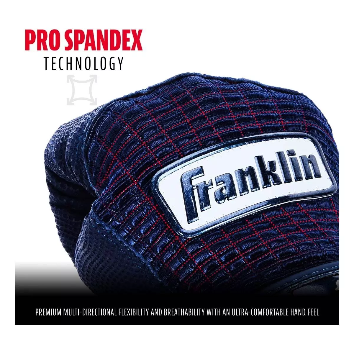 Franklin Sports MLB Pro Classic Baseball Batting Gloves - NAVY