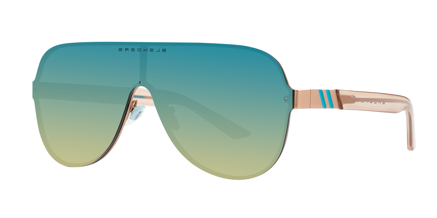 Blenders Falcon Awesummer Polarized Mirrored Sunglasses - TURQUOISE Thumbnail View 1