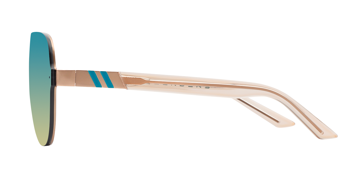 Blenders Falcon Awesummer Polarized Mirrored Sunglasses - TURQUOISE Thumbnail View 3