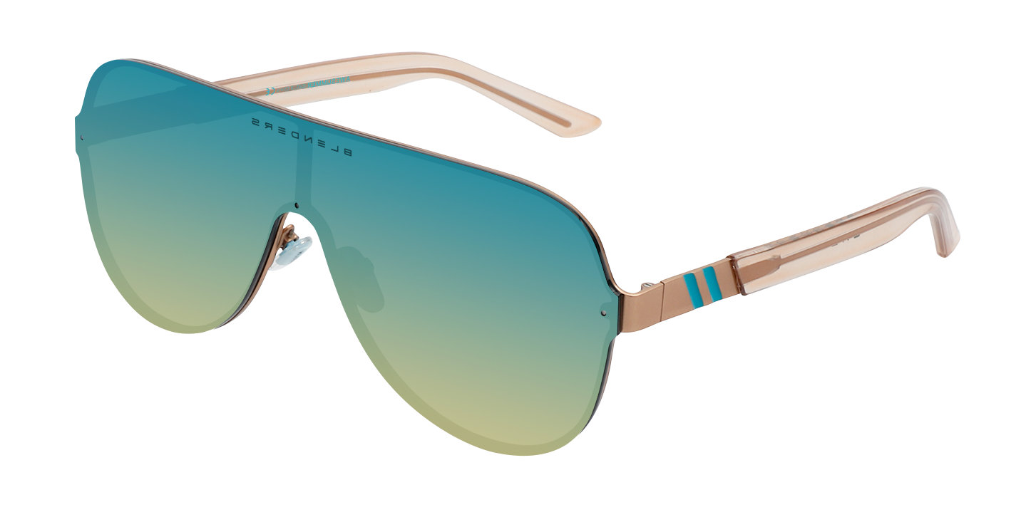 Blenders Falcon Awesummer Polarized Mirrored Sunglasses - TURQUOISE Thumbnail View 5