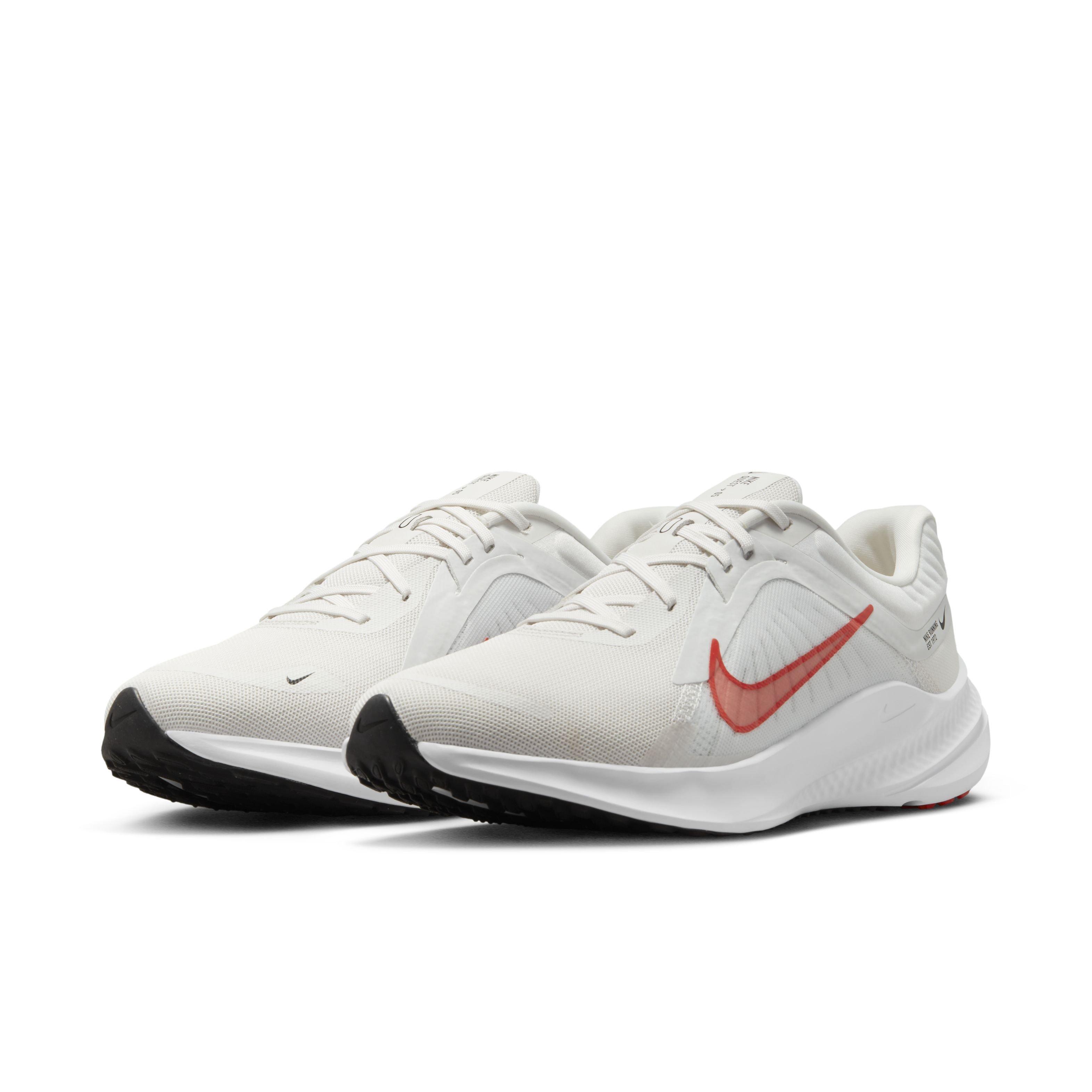 Nike Quest 5 Platinum Tint Light Crimson White Black Men s Running Shoe Hibbett