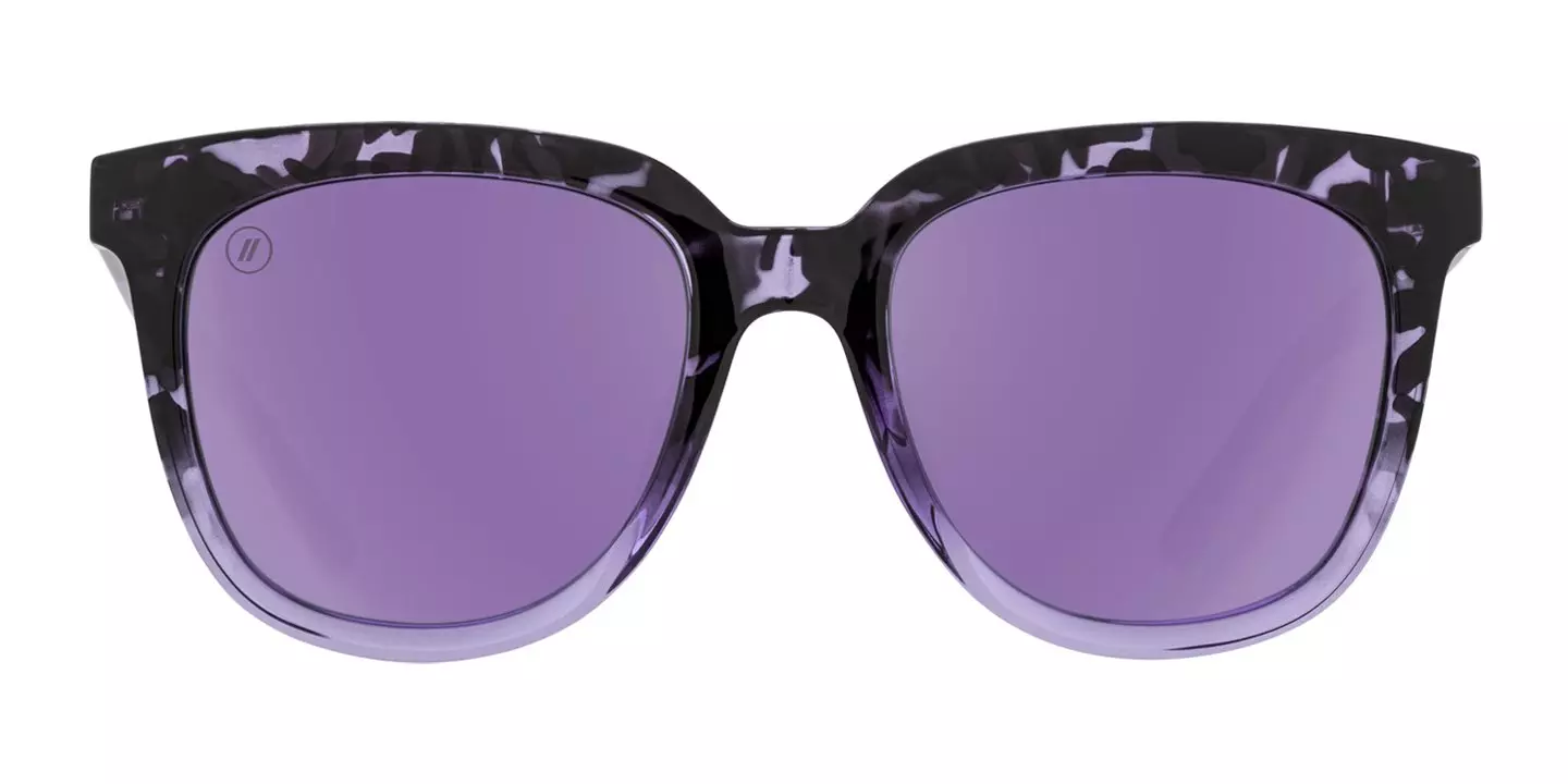 Blenders Grove Raven Delight Polarized Mirrored Sunglasses - PURPLE