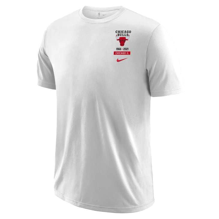 Men's NBA Nike Chicago Bulls Courtside Statement Edition T-Shirt - White