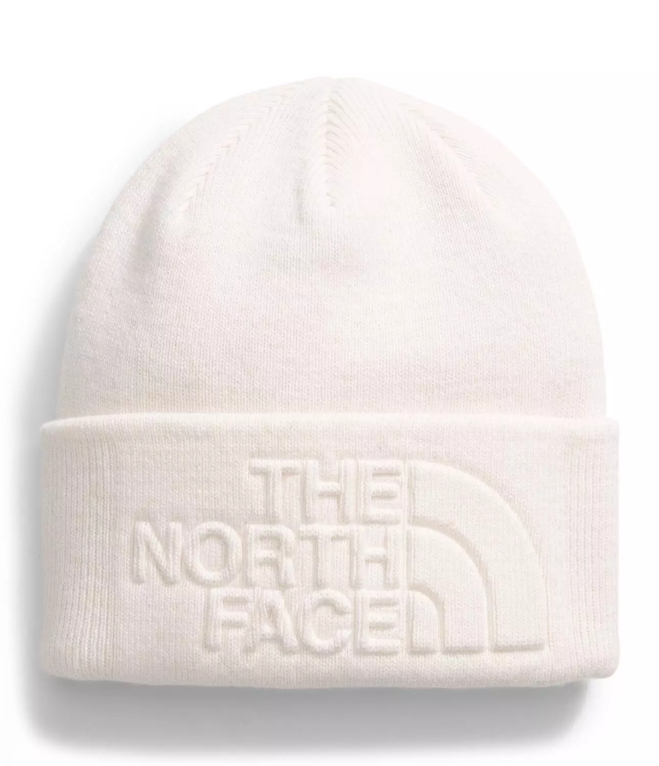 The North Face Urban Embossed Beanie-White - WHITE