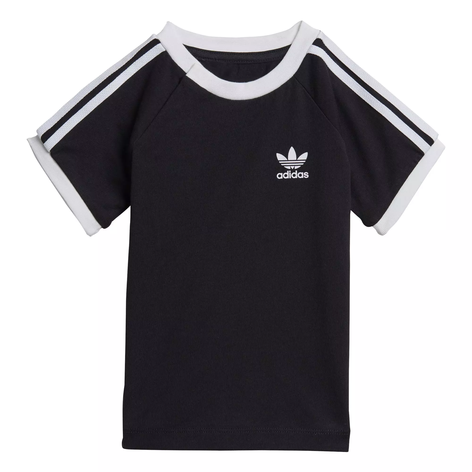 adidas Originals Infant Boys' 3-Stripes Tee - BLACK/WHITE
