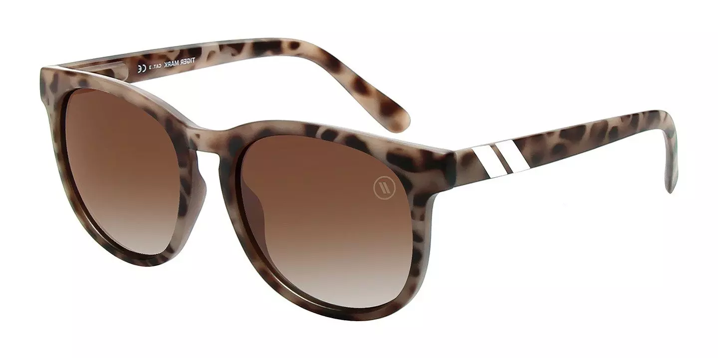 Blenders H Series Tiger Mark Polarized Mirrored Sunglasses - BROWN