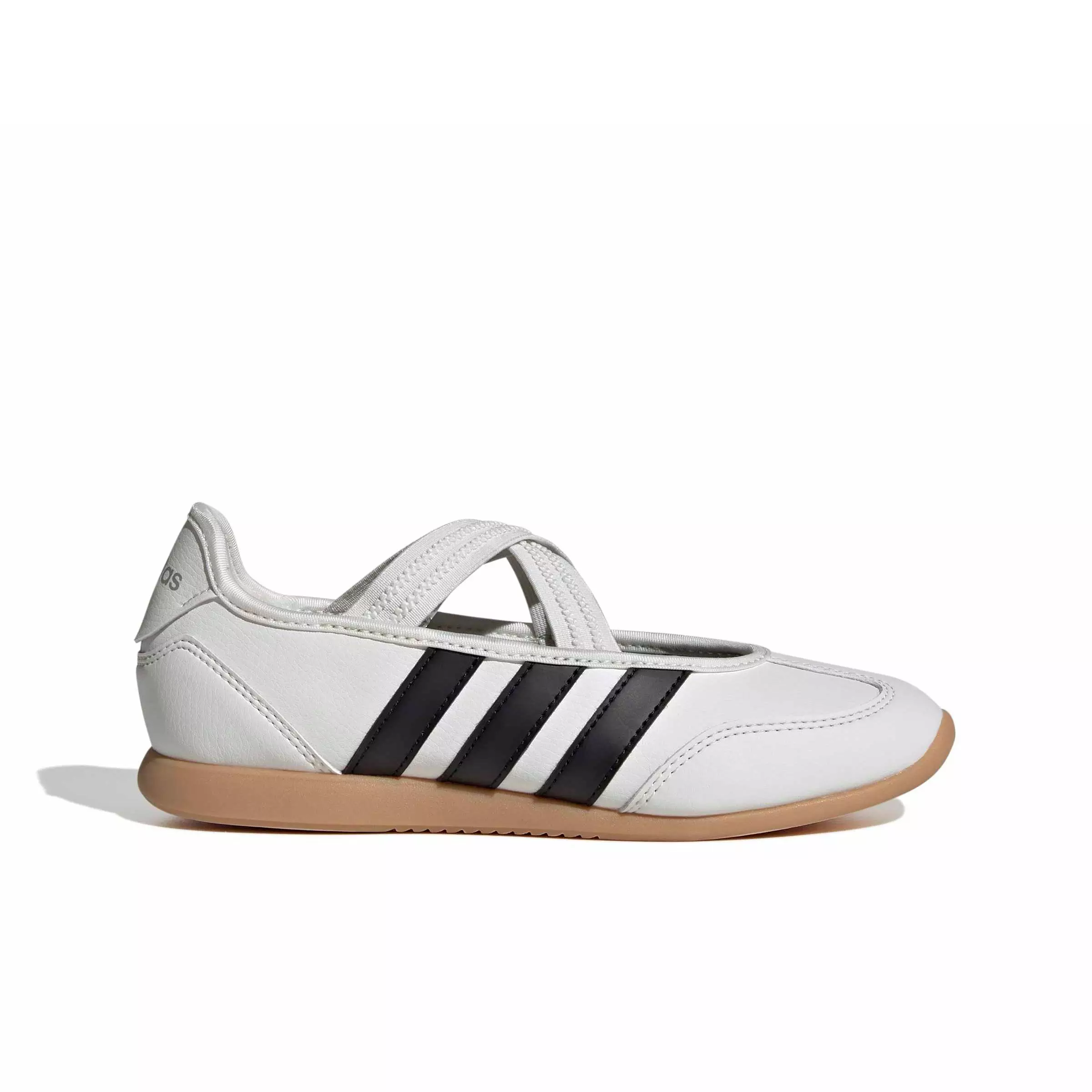 adidas Barreda Mary Jane "Core White/Core Black/Silver Metallic" Grade School Girls' Shoe - WHITE/BLACK/SILVER